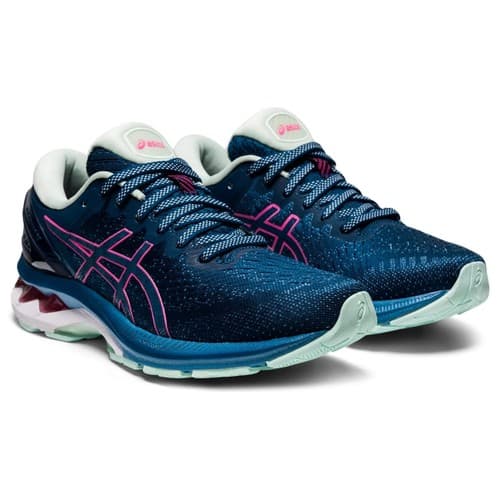 Asics Gel-Kayano 27 Women's Running Shoes Size 9.5 M MAKO Blue/HOT Pink - Image 1
