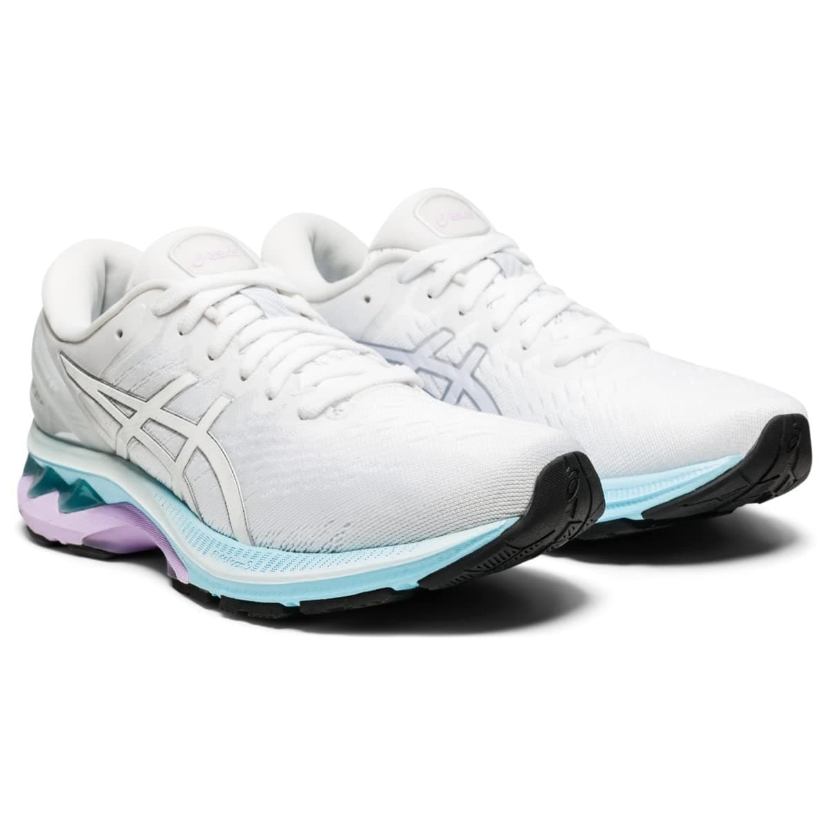 Asics Gel-Kayano 27 Womens Running Shoes Size 8 M White/Pure Silver - Image 1
