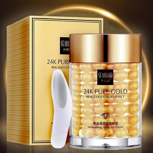 24K Gold Eye Cream Reduce Eye Bags , Puffiness Anti Wrinkle , Aging, Dark Circle - Image 1