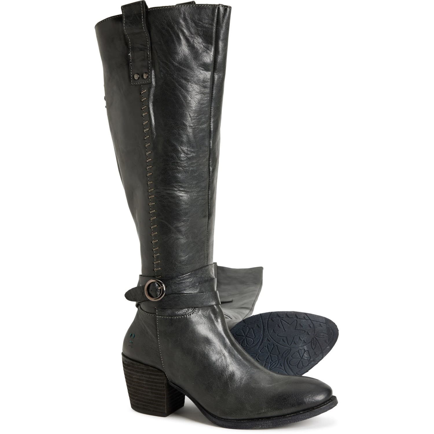 ROAN BY BED STU Women's Garner Black Pull up Boots - Leather 9 M - Image 1