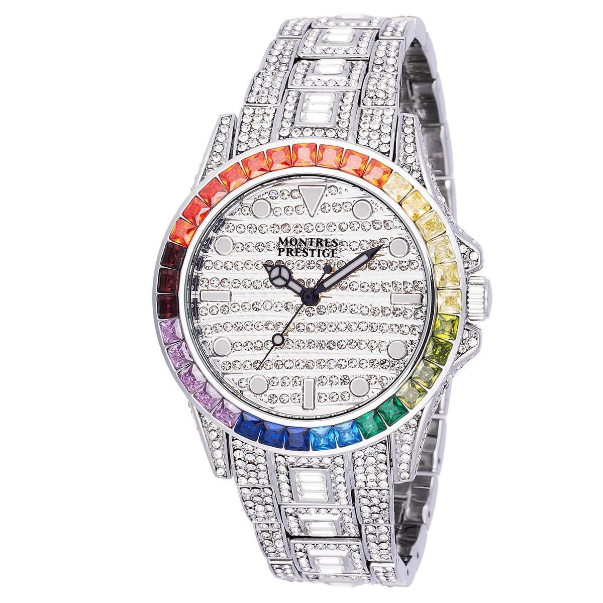 Montres Prestige Eclat X Invicta Men's Watch - 42mm, Silver/Rainbow NEW - Image 1
