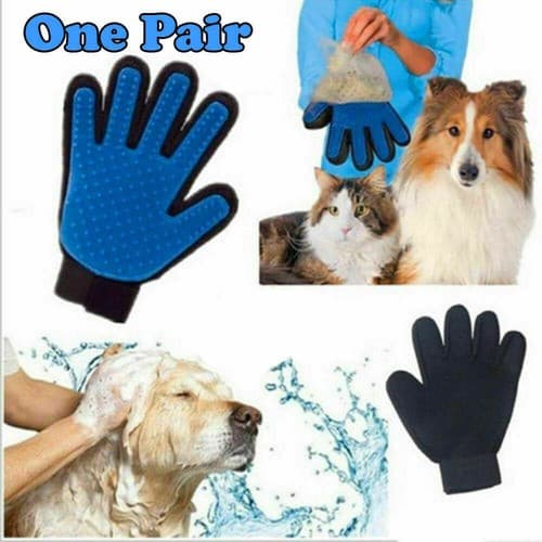 Deshedding Brush Massage Hair Fur Removal Tool Gentle Pet Dog Cat Grooming Glove - Image 1