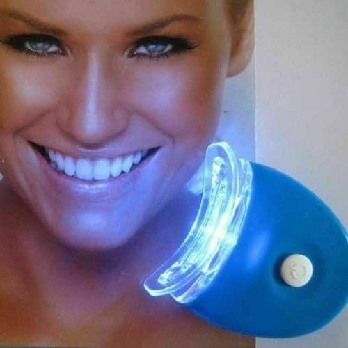2 Pcs Portable Design Professional Teeth Whitening Gel LED Accelerator Light - Image 1