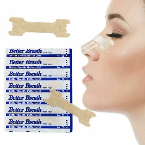 120 Pcs Better Breathe Sleep Stop Snoring Flexible Non-Woven Large Nasal Strips - Image 1