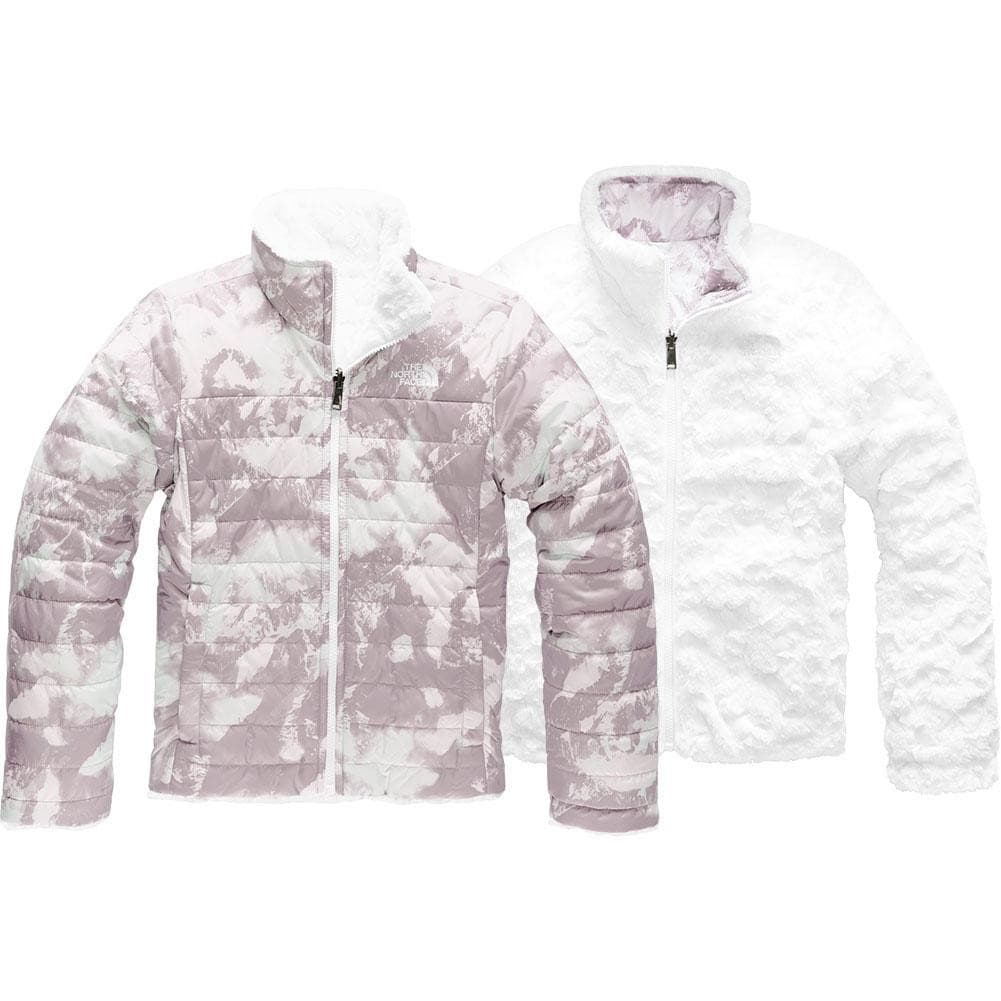 THE NORTH FACE Girl's Reversible Mossbud Swirl Jacket, Ashen Purple Medium 10/12 - Image 1