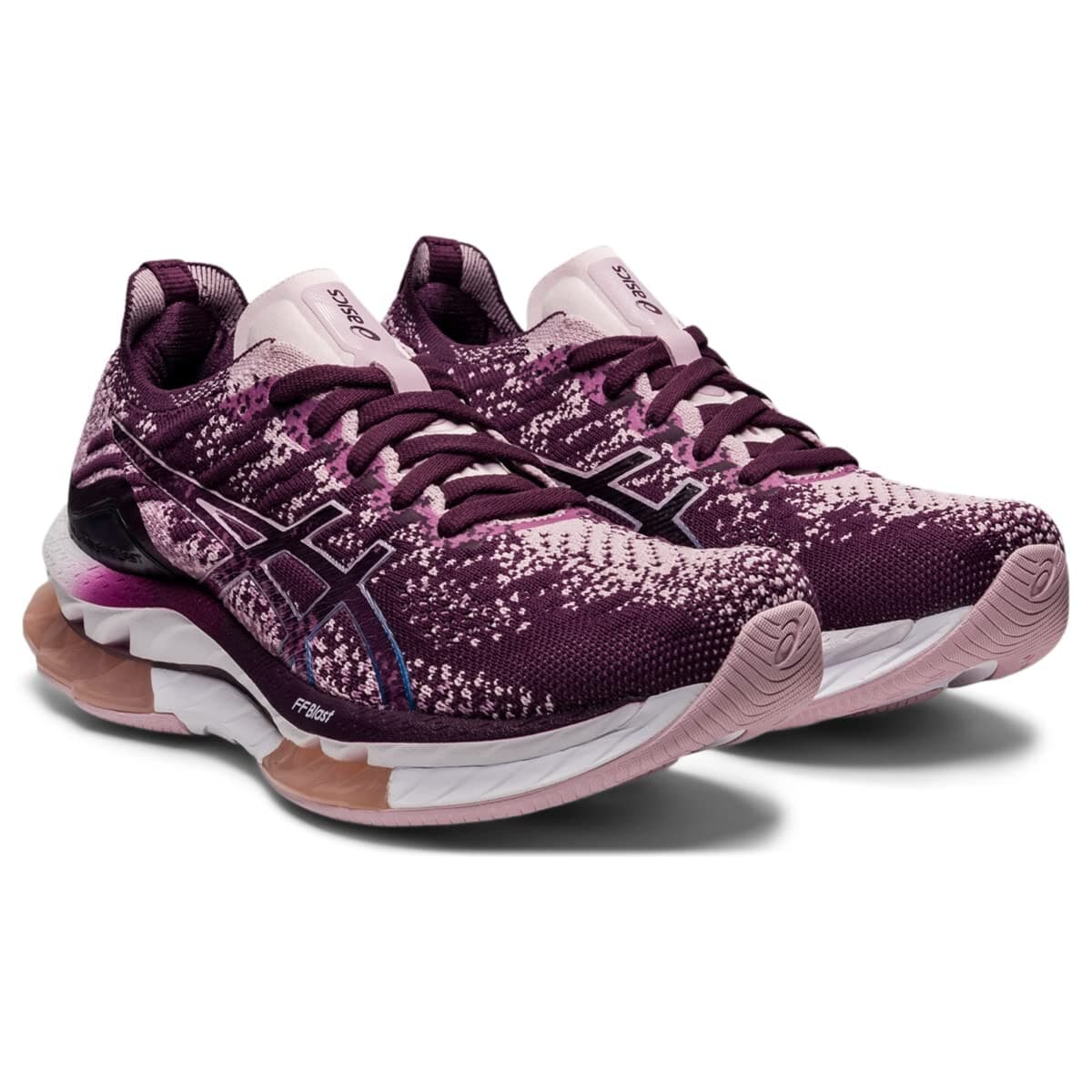 ASICS Women's Kinsei Blast Running Shoe,DEEP Plum/Barely Rose 5.5 US - Image 1