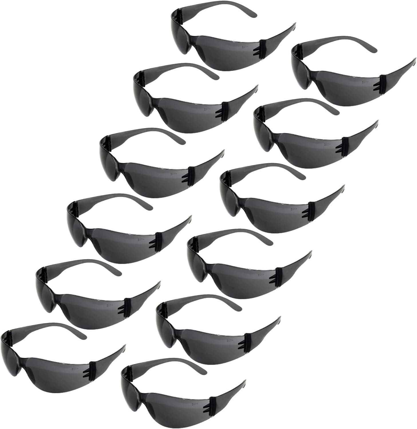 12 Pack Eyewear Protective Safety Glasses, Polycarbonate Impact Resistant Lens - Image 1
