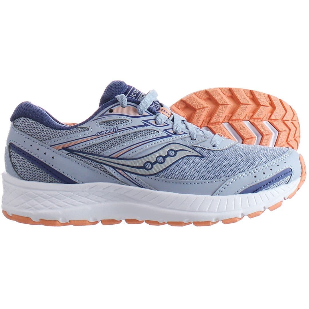 Saucony Versafoam Cohesion 13 Blue Mist/Melon Women's Running Shoes Size 8 M - Image 1