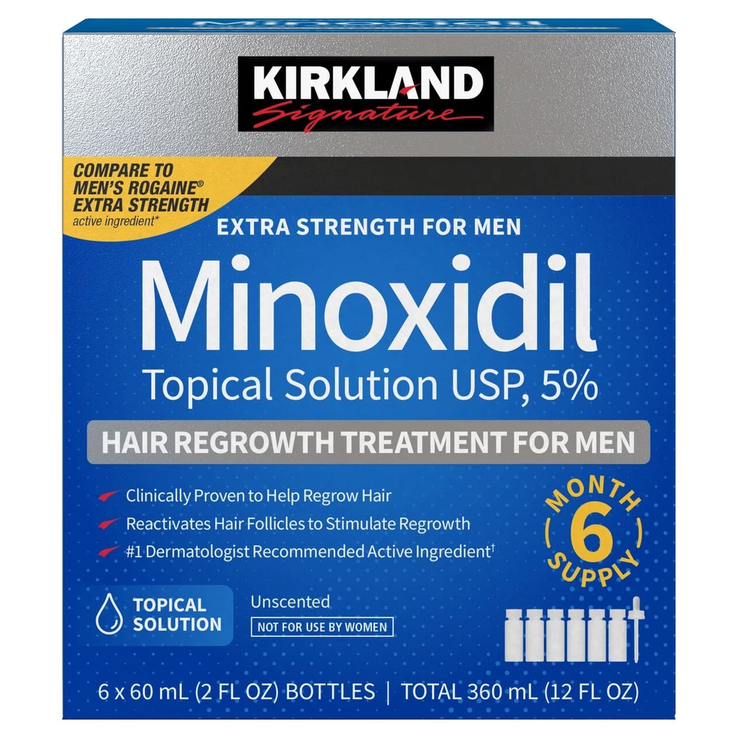 Minoxidil Hair Loss 5% Hair Growth Treatment 6 Month Supply - Image 1