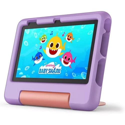 NEW Amazon Fire Tablet Kids Edition 16GB 7th Generation PINK Kid Proof Case - Image 1