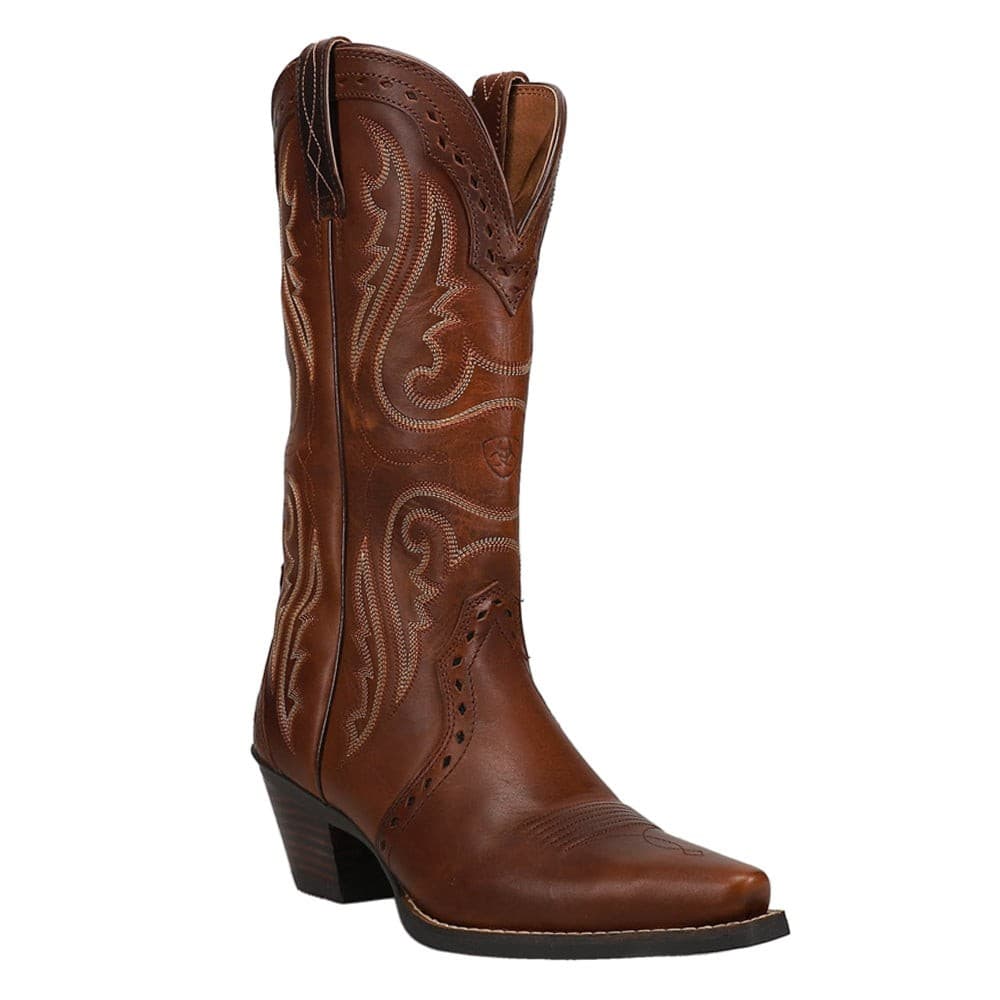 Ariat WOMEN'S 9 C WIDE Heritage Western R Toe Boot Caramel 10005908 - Image 1