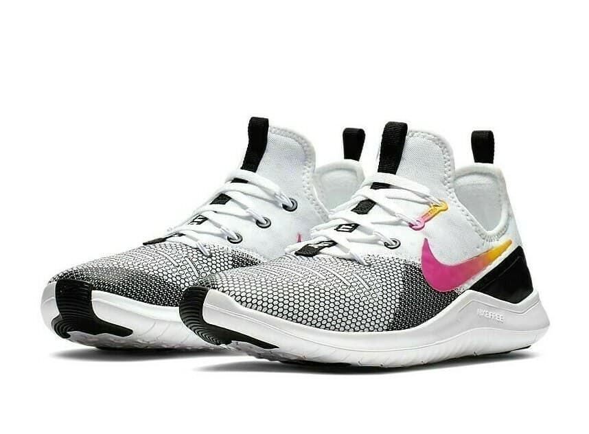 Nike Free TR 8 Training Shoes Black White Fuchsia 942888 008 Women's Size 8.5 M - Image 1