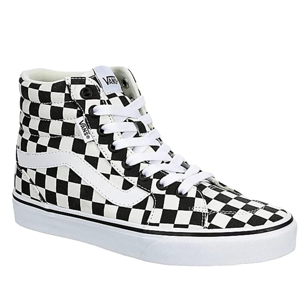 Vans Filmore High Top Women Sneaker Checkeredboard - Black/White 9.5 - Image 1
