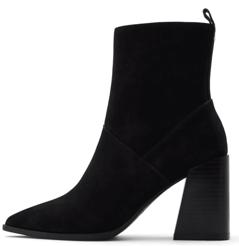 Aldo Bethanny Women Ankle Boots, Pointed Toe Block Heel Black Seuede Size 9 M - Image 1