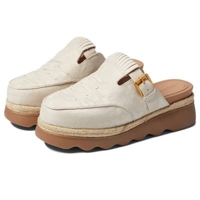 Aerosoles | Wyoming Sandals flatform Stone Taupe Fabric suede women’s size 9.5 M - Image 1