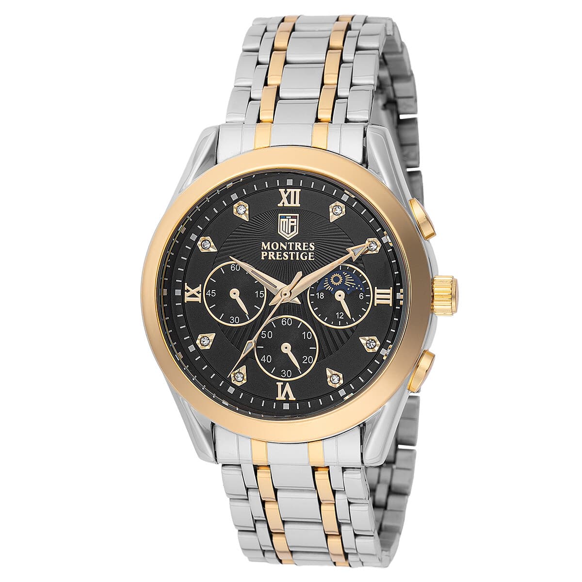 INVICTA X MONTRES PRESTIGE DIAMOND DIAL MOON-PHASE 40MM QUARTZ WATCH - Image 1