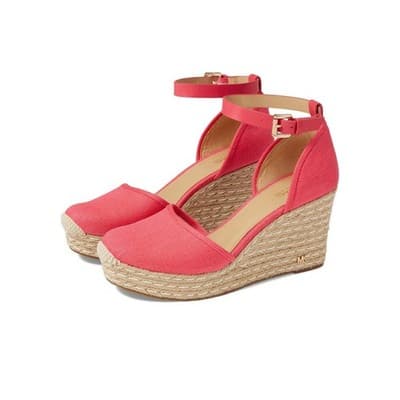 Womens Michael Kors Kendrick Wedge Geranium Espadrille 9 M Signature - Image 1