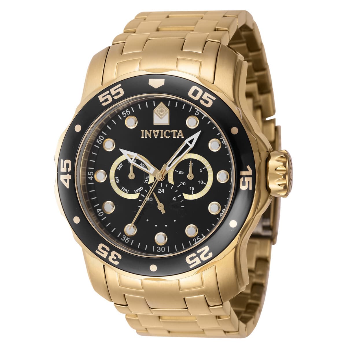 INVICTA 48mm PRO DIVER SCUBA GOLD Chronograph Stainless Steel, Water Resistant - Image 1