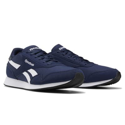 Sz Reebok Royal Classic Jogger 3.0 Shoes Navy White Black 11.5 Men 12.5 Women - Image 1