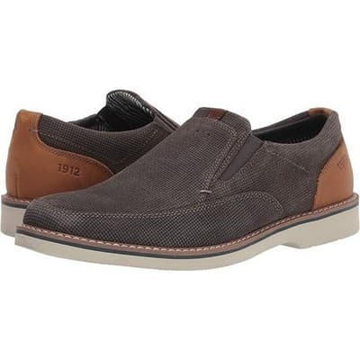 Nunn Bush Men's Barklay Moc Toe Slip-on Loafer with Comfort Gel 12 Wide - Image 1