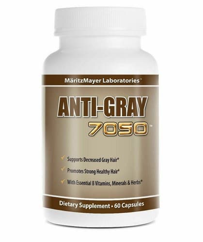 1 Pack Anti Gray 7050 Hair Saw Palmetto Catalase Max Strength Dietary Supplement - Image 1