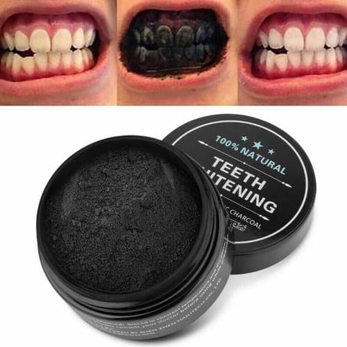 5 Pcs Organic Coconut Activated Charcoal Whitener Natural Teeth Whitening Powder - Image 1