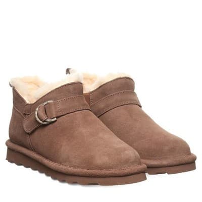 Bearpaw Shorty Buckle Vegan Women's Winter Boots - 3050 Cocoa Size 9 M new - Image 1