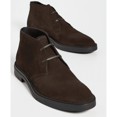 Hugo Boss Men's Calev Chukka Boots Seude Brown EU 43 / USA 10