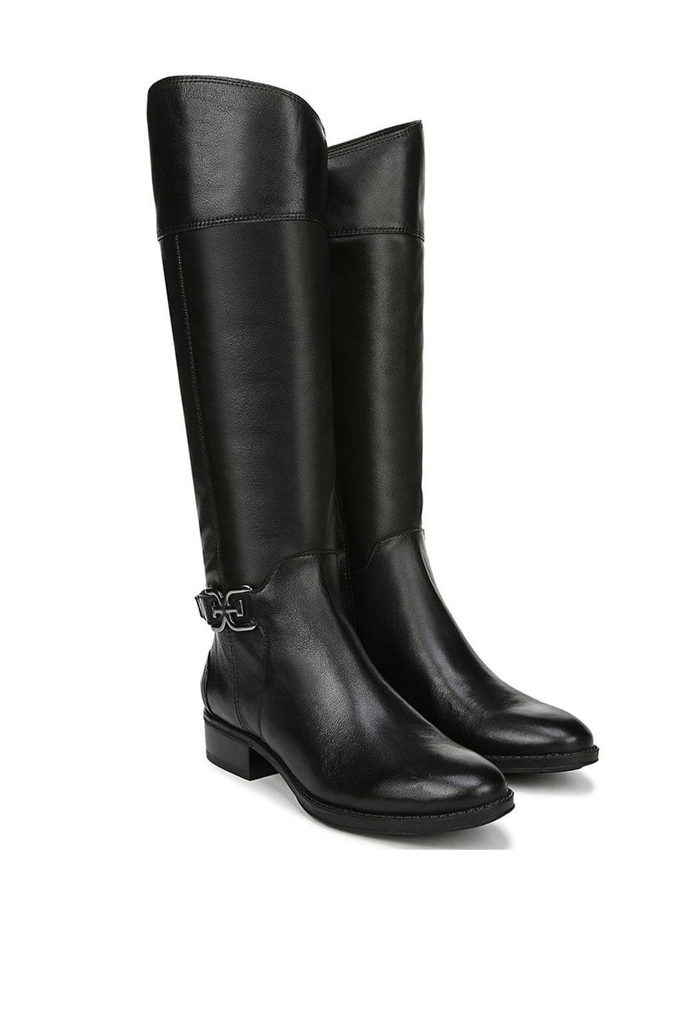 Sam Edelman Prisilla Knee High Black Leather Riding Boot US 9.5 M Side Zip - Image 1