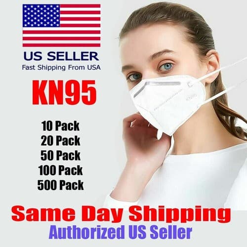 KN95 Mask 95-KN Covers Mouth Nose Protective Face Medical Masks - Image 1