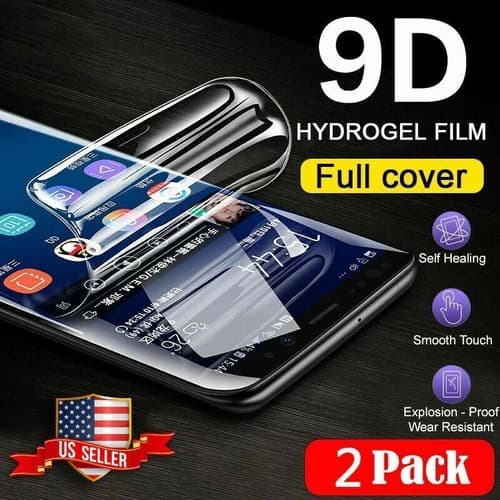 2-pack 9D TPU Hydrogel Screen Protector Samsung S22 Ultra S10 S9 S8 Plus Note 20 - Image 1