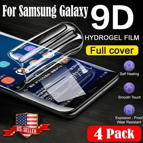 4-pack 9D TPU Hydrogel Screen Protector Samsung S20 Ultra S10 S9 S8 Plus Note 20 - Image 1