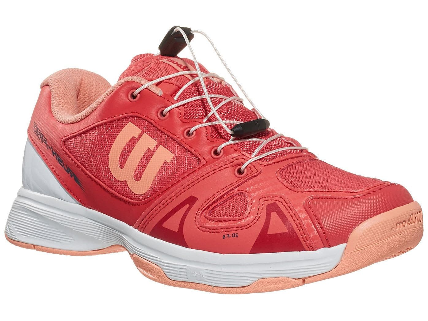Wilson Rush Pro JR QL Tennis Cayenne/WHT/PAPAYA US size 5 Junior - Image 1