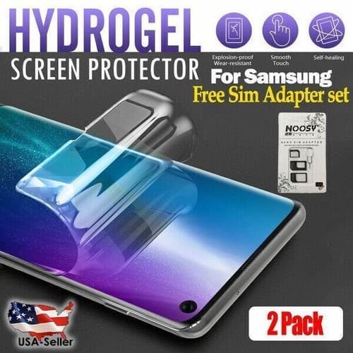 2PK HYDROGEL Screen Protector For Samsung Galaxy S22 Ultra S10 S9 S8 Plus Note20 - Image 1