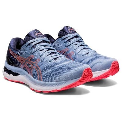 ASICS Women's Gel-Nimbus 23 Running Shoes Mist/Blazing Coral, Size 12.5 M - Image 1