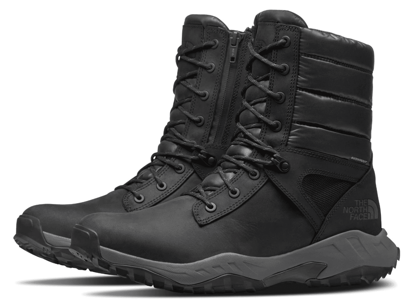 The North Face Thermoball Zip-Up Mens Boots TNF Black/Zinc Grey Sz 12.5 - Image 1