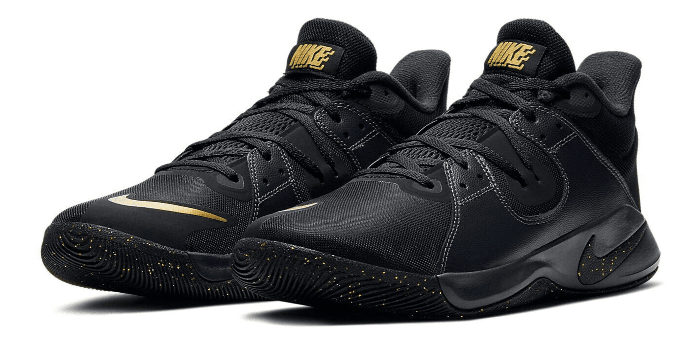 Nike Fly.By Men's Basketball Shoes Mid Black/Gold CD0189 004 Size 9 US - Image 1