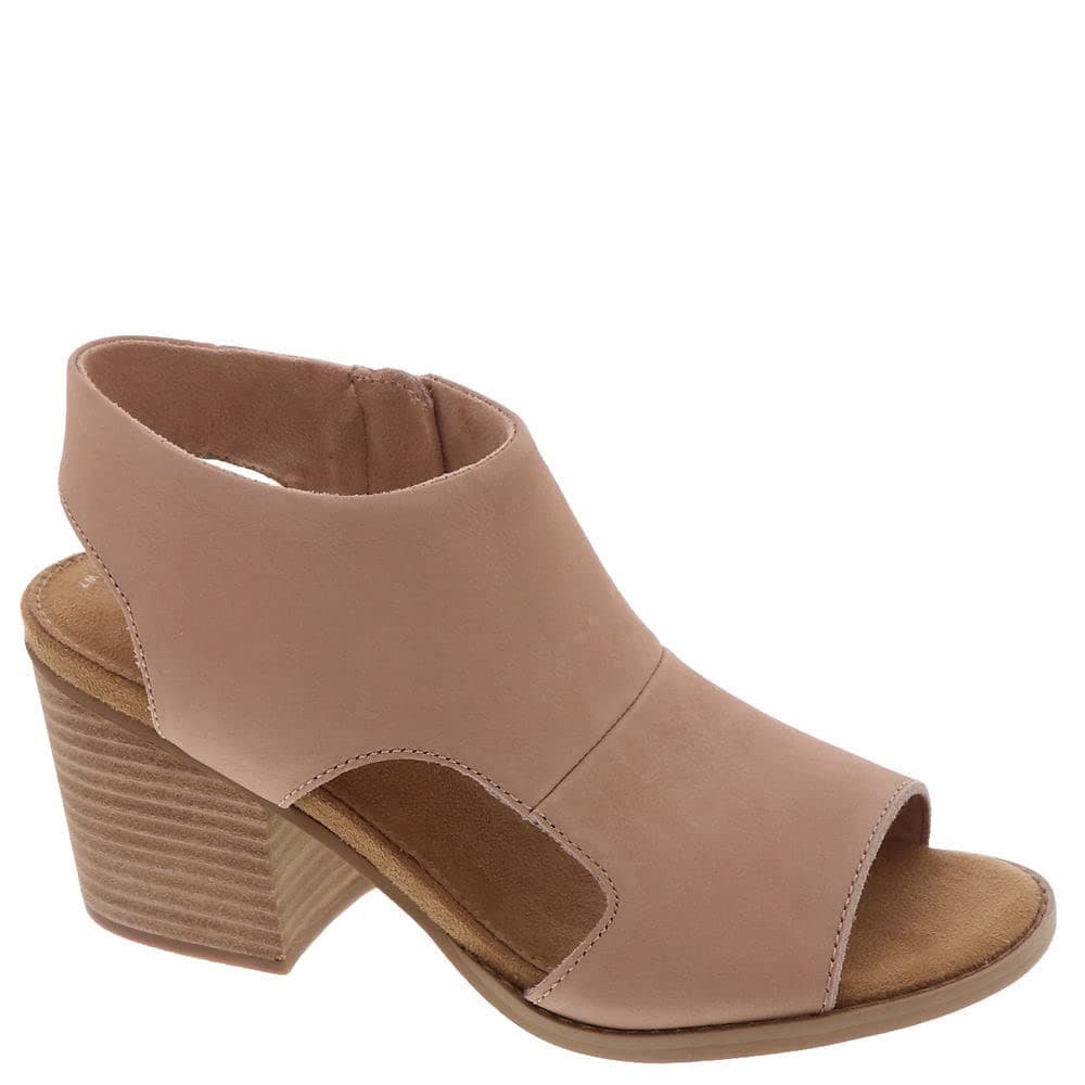 TOMS Eliana Block Heel Sandals Buck Brown Leather Elegant Heels Women's 11 M - Image 1