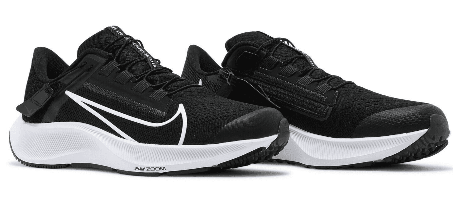 Nike Air Zoom Pegasus 38 FlyEase 'Black White' DA6698-001 Women's Shoes 7.5 B