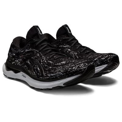 ASICS MEN's Gel-Nimbus 24 Mk Platform Knit Black/Black 7 US (M) - Image 1