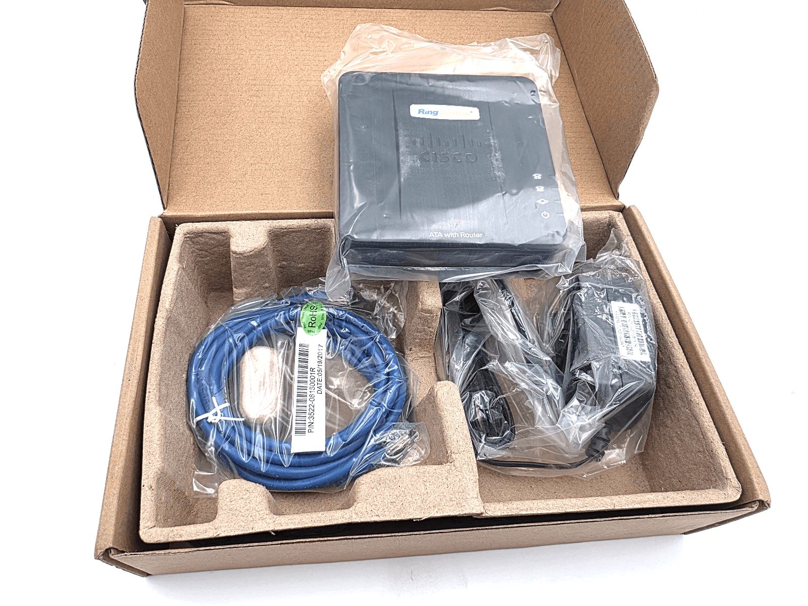 Cisco SPA122 2 Ports ATA Fast Ethernet External VoIP Gateway Router - Image 1