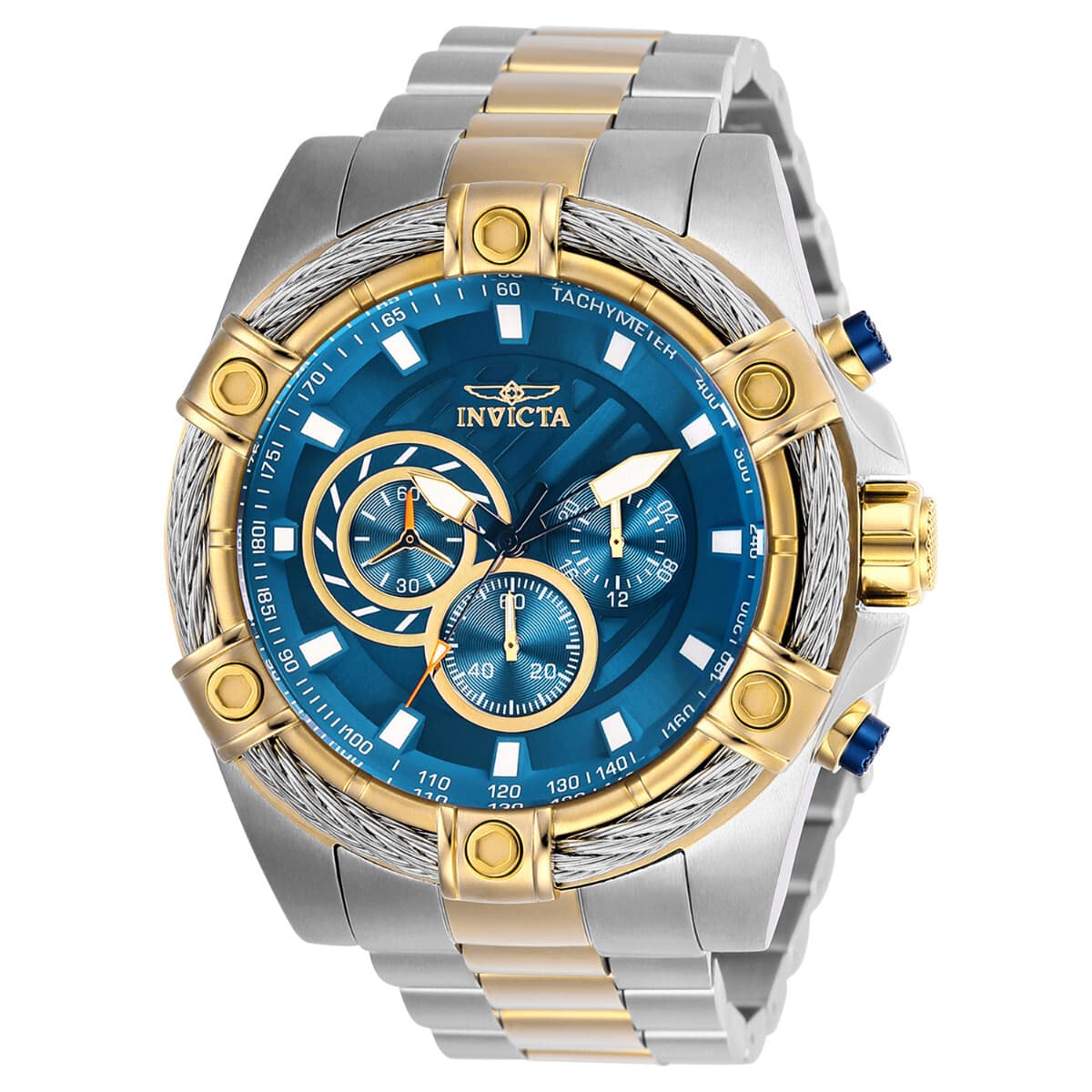 Invicta Men's 'Bolt' Quartz Chronograph Stainless Steel Casual Watch - Image 1
