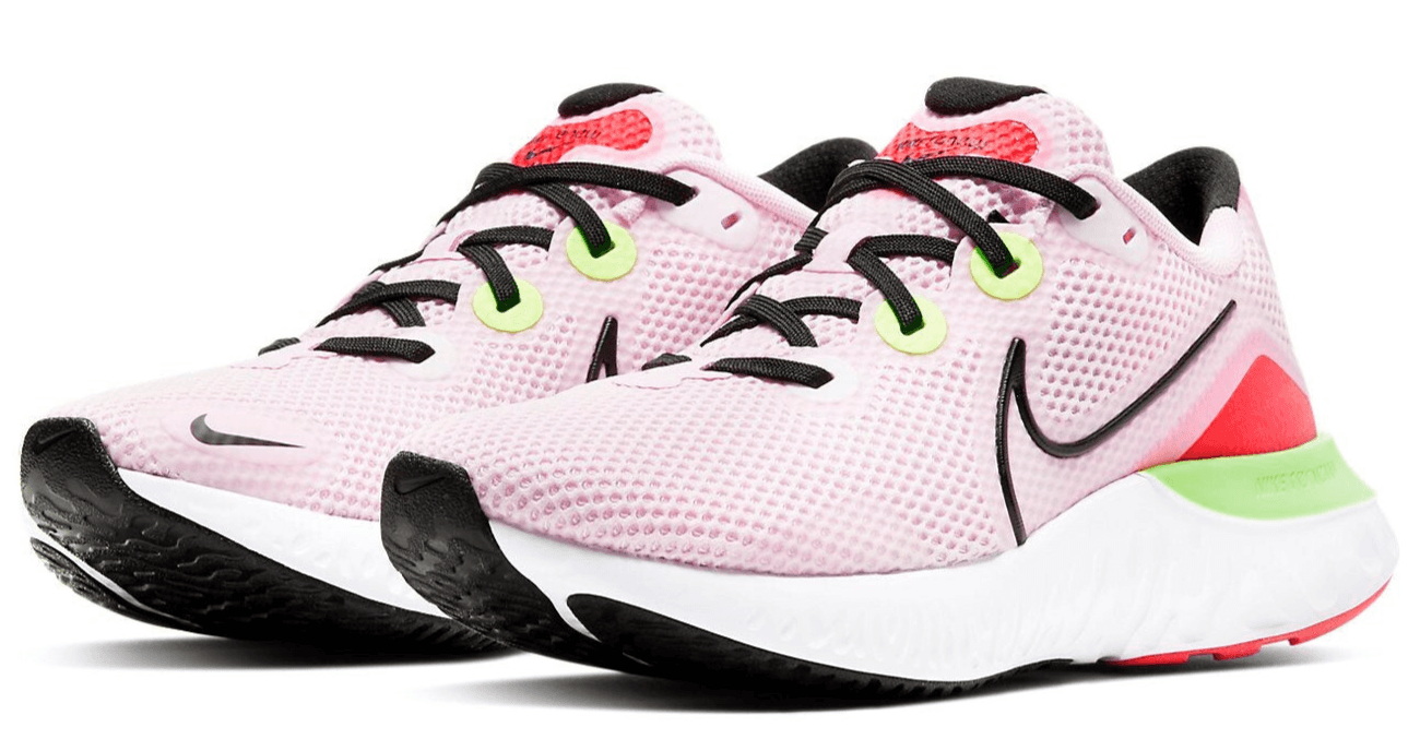 Nike Renew Run Women's Running Shoe Pink Foam/Black Psychic blue Size 6 B - Image 1