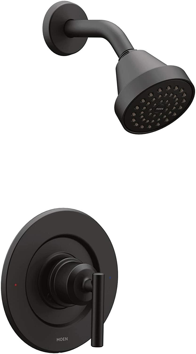 Moen Shower Trim Kit Matte Black Single Handle Modern Gibson Posi-Temp - Image 1