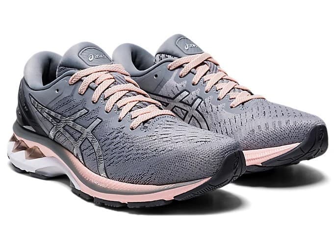 Asics Gel-Kayano 27 Womens Running Shoes Size 8.5 WIDE Sheet Rock/Pure Silver - Image 1