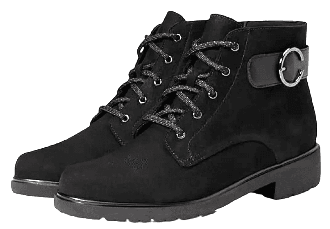 Munro Bradley II Women's Boot Black Nubuck Size US 8 Wide - Image 1