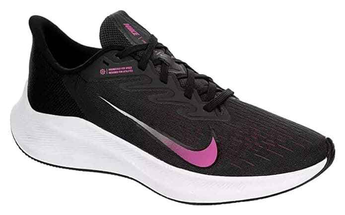 Nike Women's Zoom Winflo 7 Dark Grey/Black/Fire Pink Running Shoes-Size 9.5 - Image 1
