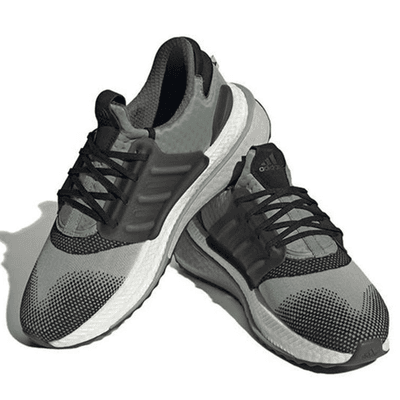 Adidas Performance X PlrBoost Running Shoes Mens 11.5 M Grey Silver Green - Image 1