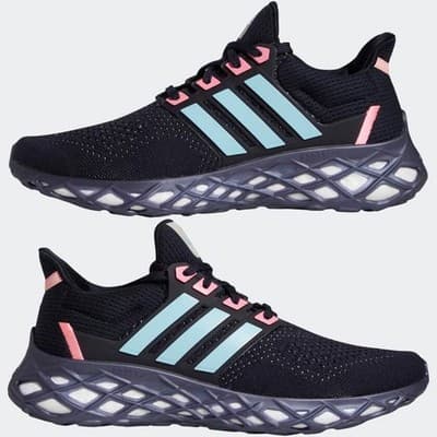 Adidas UltraBoost WEB DNA Running Shoes Navy Blue Pink Size Men 6/ Wmn 7 M - Image 1