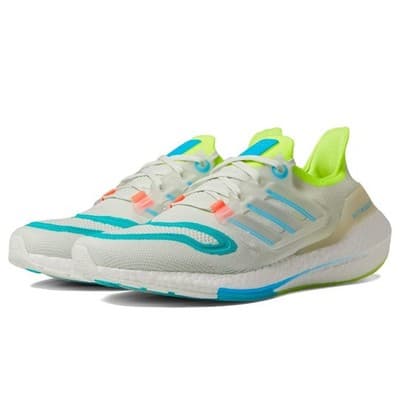 adidas Ultraboost 22 Men Running Shoes White Tint/Sky Rush/Mint Rush 15 D M - Image 1